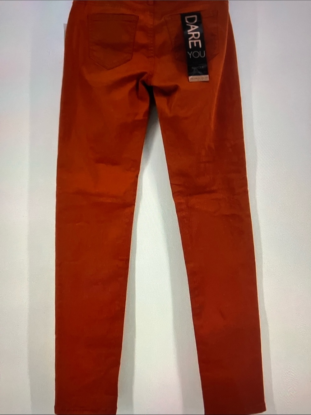 Celebrity Pink Men's Skinny Jeans in Rust Orange